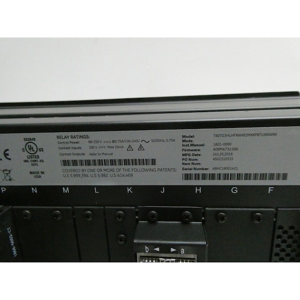Relevador de protección y gestión de transformadores GE T60 - T60TG3HLHFXXH81MXXP6TU6NWXX