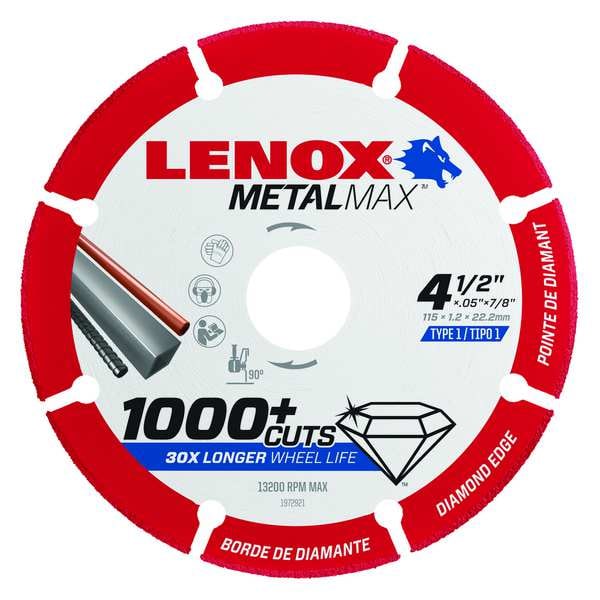 Lenox Angle Grinder Blade, 4-1/2"x.050"x7/8" - 1972921