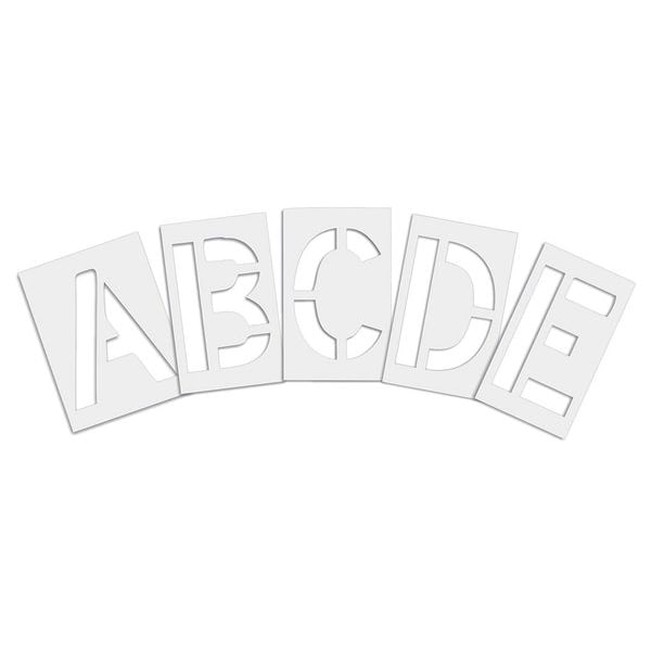 Rae Pavement Stencil, 4 in, Alphabet Kit, 1/8 - STL-108-8045