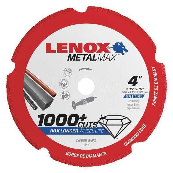 Lenox Die Grinder Blade, 4"x.050"x3/8", 15200rpm - 1972919