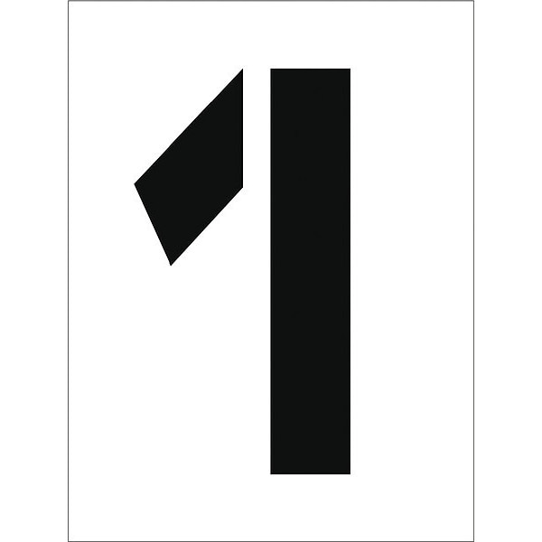 Nmc Individual Character Stencil 12" Number Set, PMC12-1 - PMC12-1