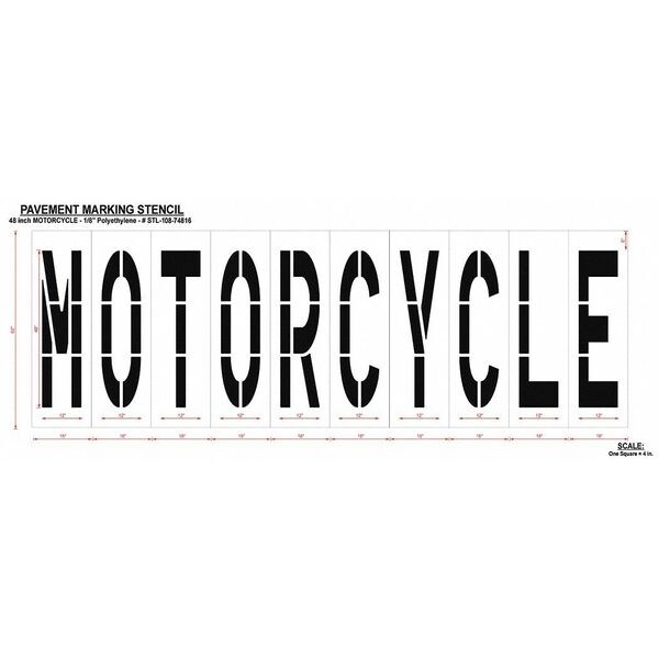 Rae Pavement Stencil, Motorcycle, STL-108-74816 - STL-108-74816
