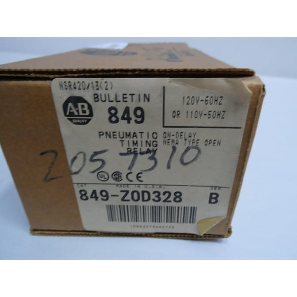 Temporizador neumático de relé 120V-AC Allen Bradley - 849-Z0D328