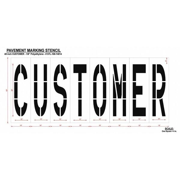 Rae Pavement Stencil, Customer, STL-108-74814 - STL-108-74814