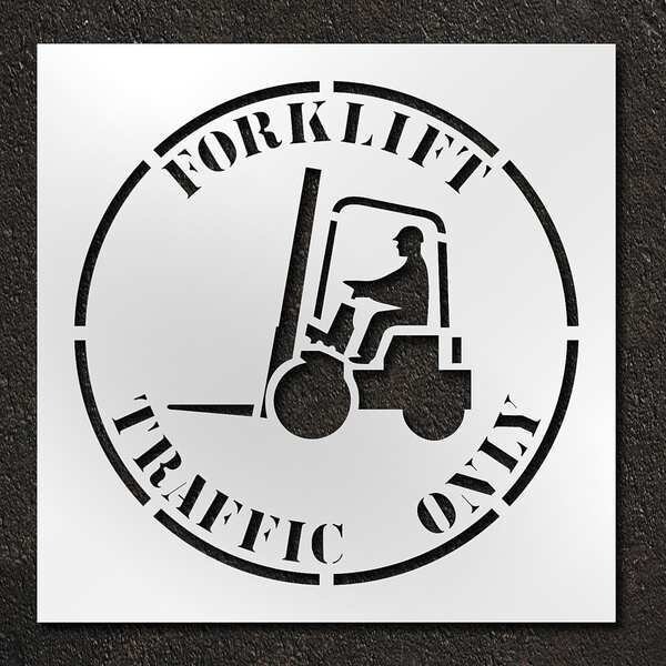 Rae Stencil, Forklift Traffic Only, 42 in - STL-116-14812