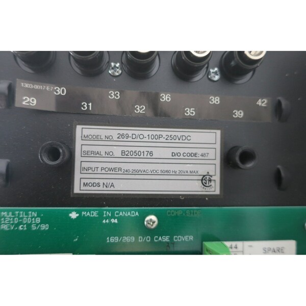 Gestión de motor MULTILIN 240-250V-AC 240-250V-DC OTRO RELÉ - 269-D/O-100P-250VDC