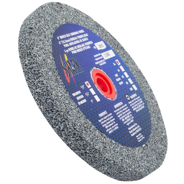 Shark Industries 6-in. x 1/2-in. x 1-in. Bench Seat Grinding Wheel 36 Grit, Aluminum Oxide - 2012