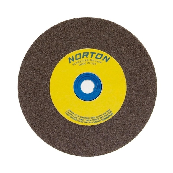 Norton Co Bench and Pedestal Wheels, Type 1 - Aluminum Oxide for Metal, 6 x 1 x 1  Coarse - 076607-88260