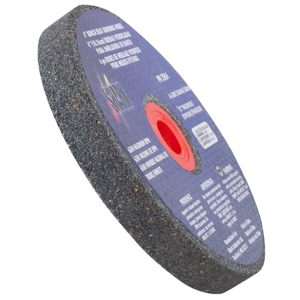 Shark Industries 4-in. x 1/2-in. x 1/2-in. Bench Seat Grinding Wheel 46 Grit - 2004
