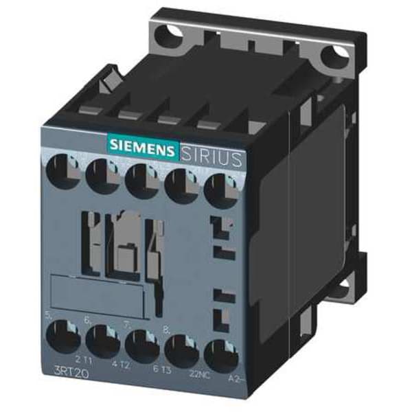 Contactor magnético IEC de Siemens, 3 polos, 24 V CC, 7 A, Reversión: No - 3RT20151BB42