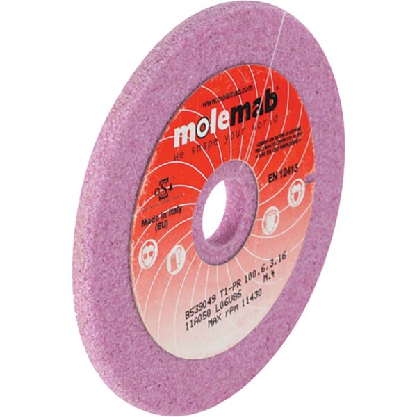 Stens New Grinding Wheel For Efco Mini Material Pink Aluminum Oxide, O.D. 4 In., Thickness 1/4 In. - 700-245