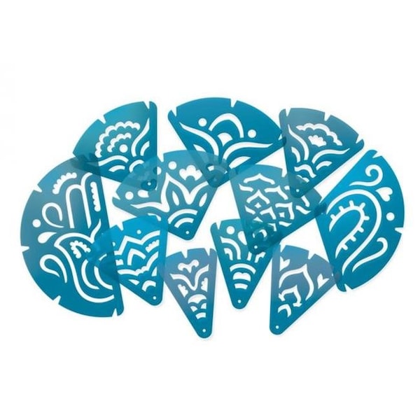 Roylco Roylco R58626 Fraction Mandalas Stencils - R58626