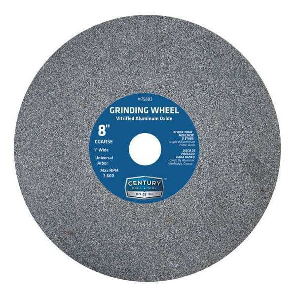 Century Drill & Tool Coarse Grinding Wheel, 8 x 1 in. - 75883