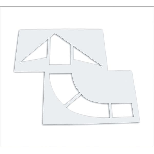 Rae Pavement Stencil, MUTCD Curved Arrow, 1/16 - STL-116-5010