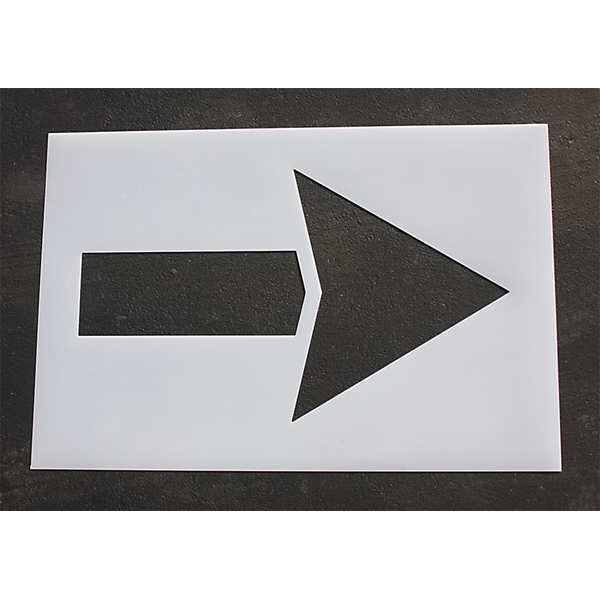 Rae Pavement Stencil, 60 in, Strght Arrow, 1/16 - STL-116-4060