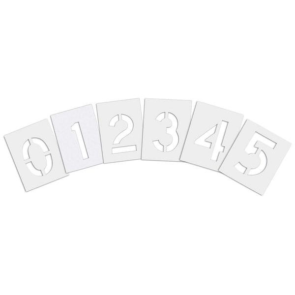 Rae Pavement Stencil, 3 in, Number Kit, 1/16 - STL-116-8030