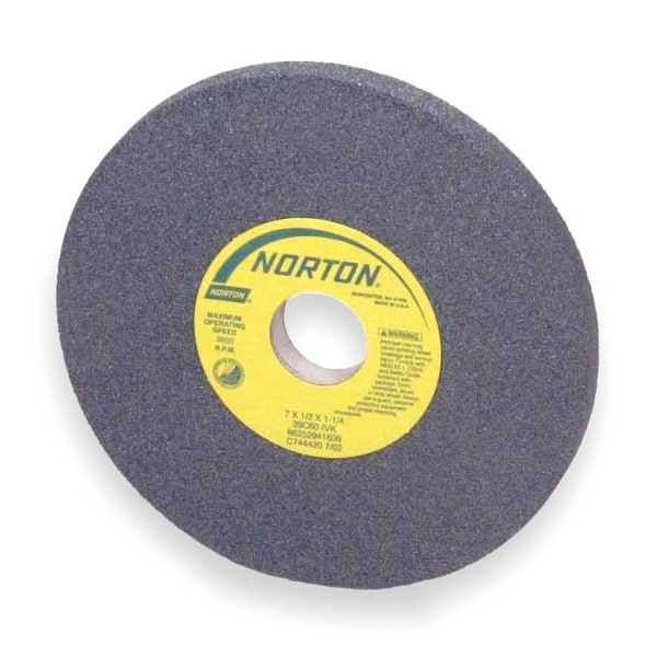 Norton Abrasives Grinding Wheel, T1, 8x1/2x1.25, SC, 60G, PK5 - 66253044013