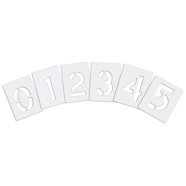 Rae Pavement Stencil, 10 in, Number Kit, 1/16 - STL-116-8100