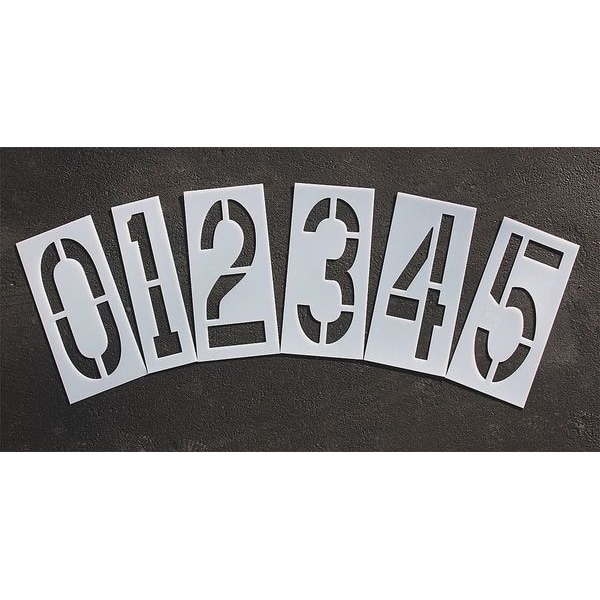 Rae Pavement Stencil, 24 in, Number Kit, 1/16, STL-116-8240 - STL-116-8240