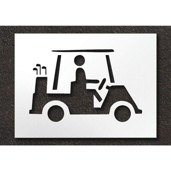 Rae Pavement Stencil, No Carts, STL-108-75604 - STL-108-75604