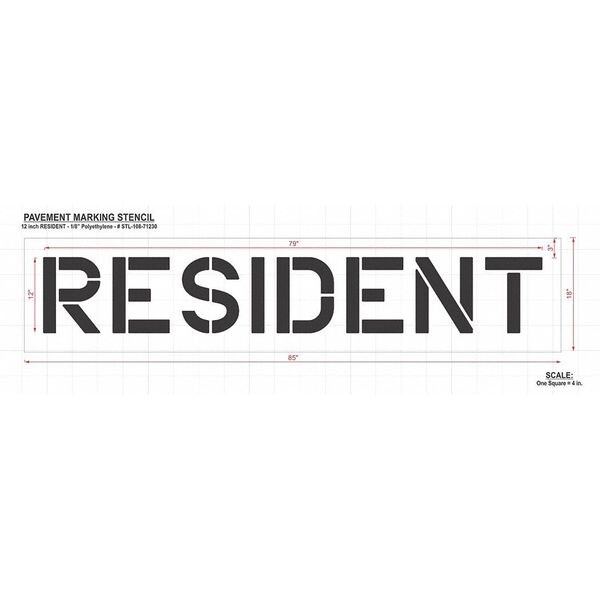 Rae Pavement Stencil, Resident, STL-108-71230 - STL-108-71230