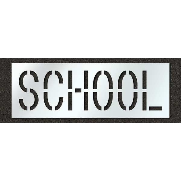 Rae Pavement Stencil, School, 18 in - STL-116-71823
