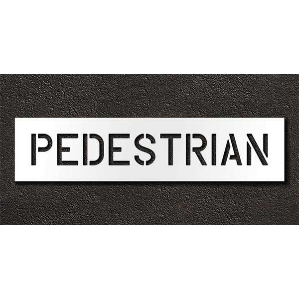 Rae Pavement Stencil, Pedestrian, 6 in - STL-116-70625