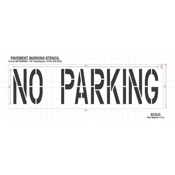 Rae Pavement Stencil, No Parking, STL-108-72432 - STL-108-72432