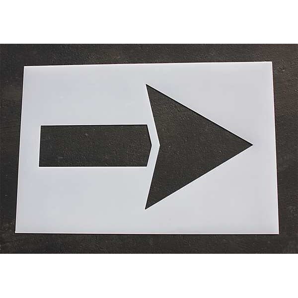 Rae Pavement Stencil, 60 in, Strght Arrow, 1/8 - STL-108-4060