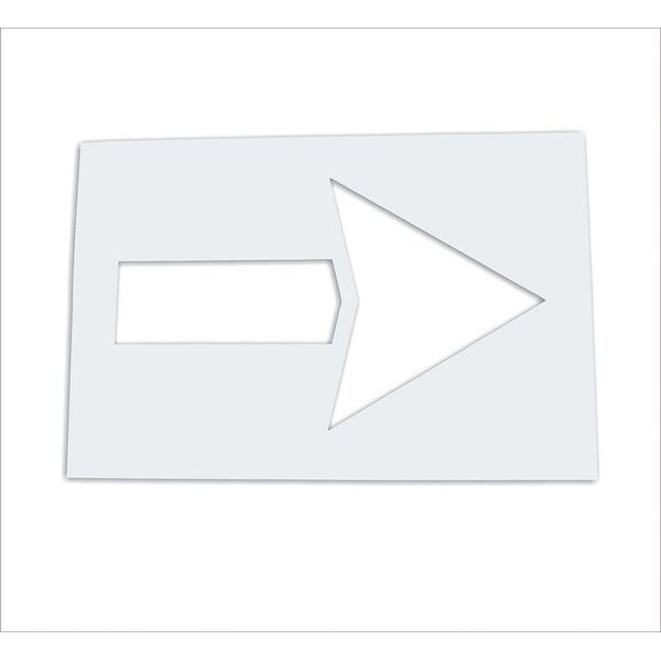 Rae Pavement Stencil, 60 in, Strght Arrow, 1/8 - STL-108-4060