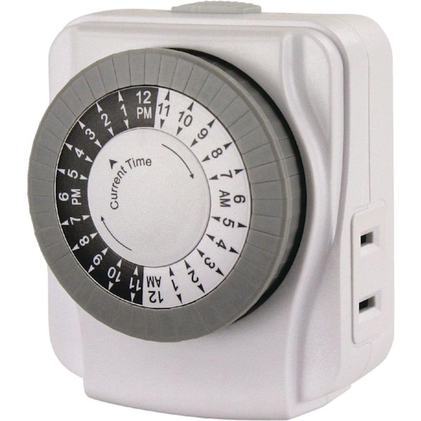 Temporizador electromecánico de 24 horas para interiores Prime 125V - TNI2412