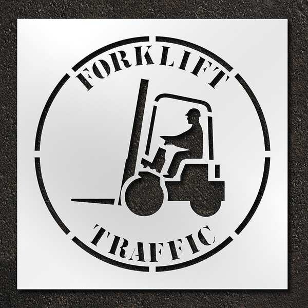 Rae Stencil, Forklift Traffic, 42 in - STL-116-14802