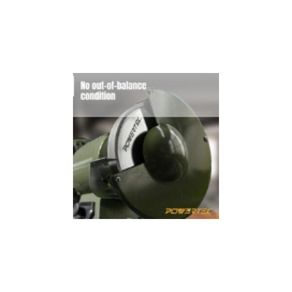 Powertec CBN Grinding Wheel 8'' x 1'', 320 Grit, 5/8'' Arbor Bench Grinder Wheels - 15701N
