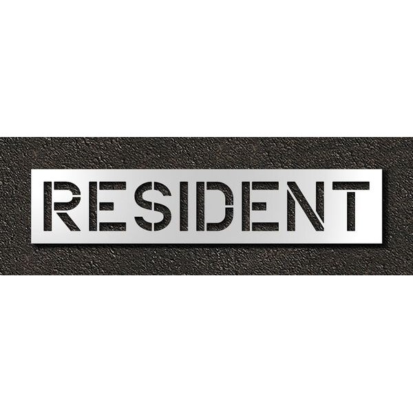Rae Pavement Stencil, Resident, 12 in - STL-116-71230