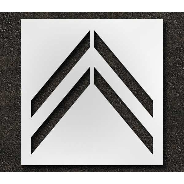 Rae Pavement Stencil, Bike Lane Chevron, 41 in - STL-116-5120
