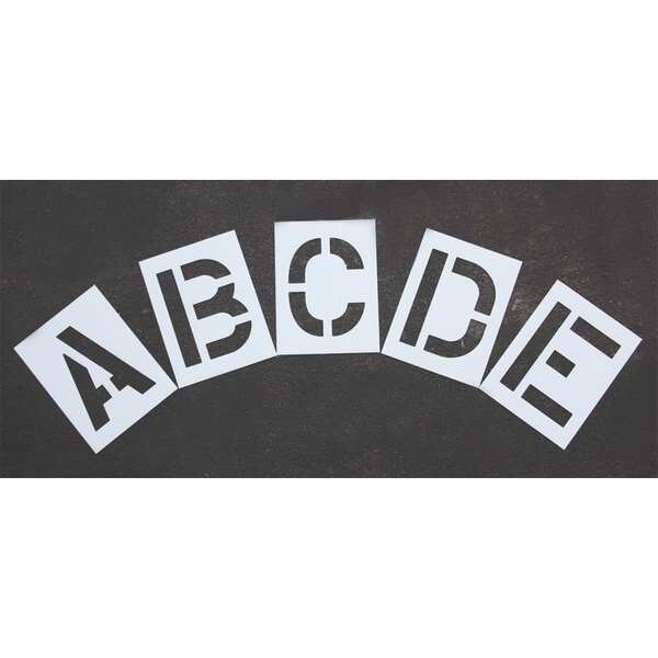 Rae Pavement Stencil, 12 in, Alphabet Kit, 1/8 - STL-108-8125