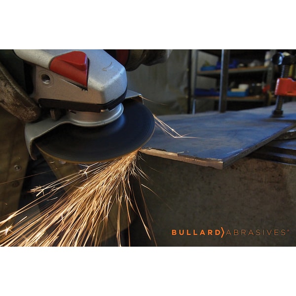 Bullard Abrasives Grinding Wheel, 4 1/2 x 1/4 x 5/8-11, PK10 - 28469