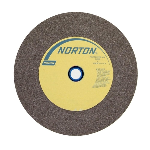 Norton Co Bench & Pedestal Wheel, Standard, Aluminum Oxide, Size: 12 x 2 x 1-1/2 Med, Max RPM: 2070 - 662532-63056