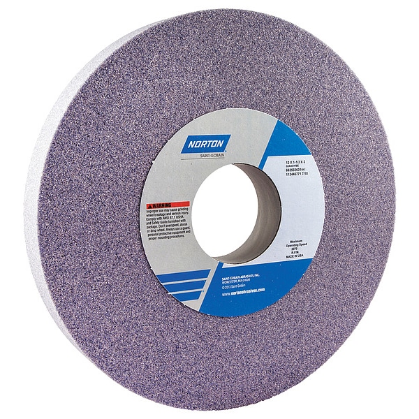 Norton Abrasives Grinding Wheel, T1, 12x1-1/2x3, AO, 46G, Med - 66253263144