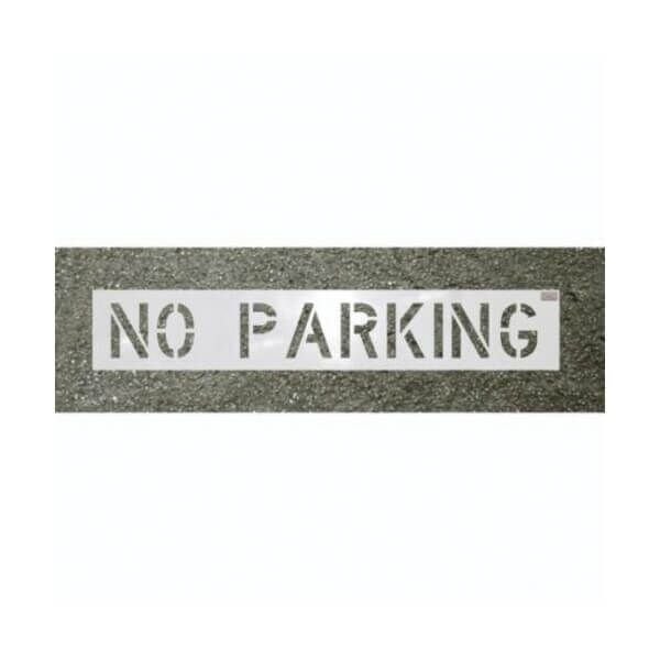 C.H. Hanson Commercial Stencil, Heavy Duty Reusable, No Parking CharacterLegend, 4 In Character Height, 3 In, 69999 - 69999