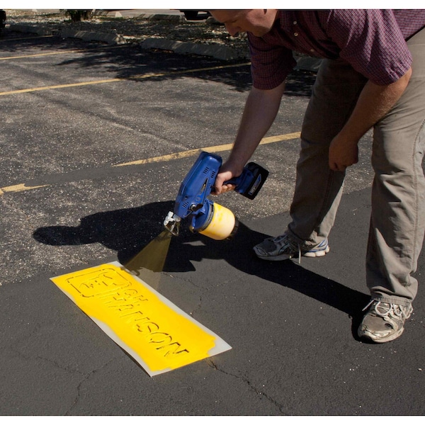 C.H. Hanson Commercial Stencil, Heavy Duty Reusable, No Parking CharacterLegend, 4 In Character Height, 3 In, 69999 - 69999