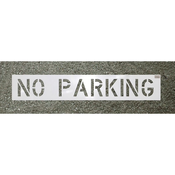 C.H. Hanson Commercial Stencil, Heavy Duty Reusable, No Parking CharacterLegend, 4 In Character Height, 3 In, 69999 - 69999