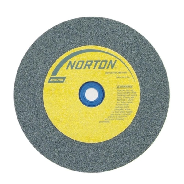 Norton Co Bench & Pedestal Wheel, Standard, Type 1 - Silicon Carbide, Size: 6 x 3/4 x 1 Fine, Max RPM: 4140 - 662528-37191