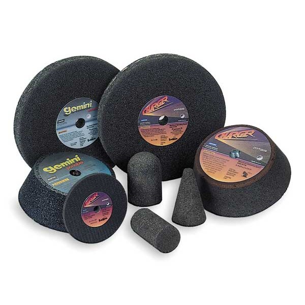 Norton Abrasives Gemini Grinding Wheel, T1, 3x3/8x3/8, AO, 24G, Blk - 66243522415