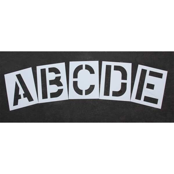 Rae Pavement Stencil, 24 in, Alphabet Kit, 1/8, STL-108-8245W - STL-108-8245W