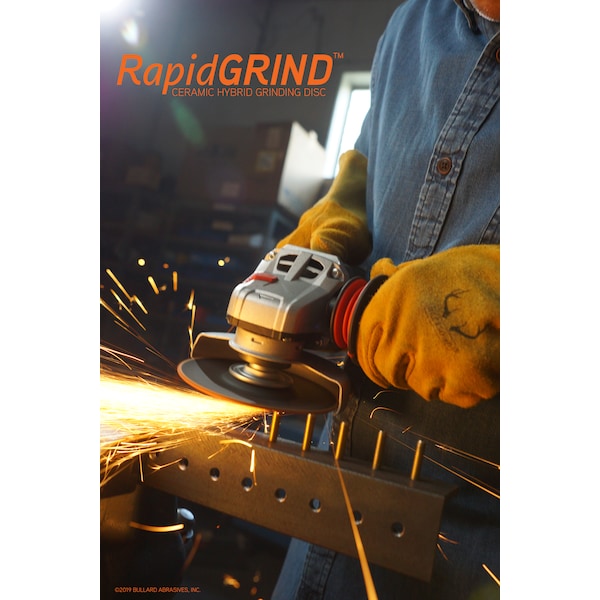 Bullard Abrasives RapidGRIND Grinding Discs, 4-1/2 x 7/8 - 5325