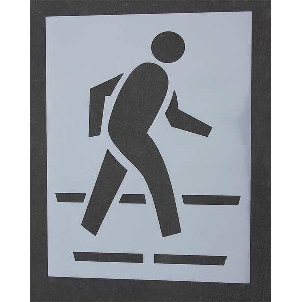 Rae Pavement Stencil, 54 in, Ped Crossing, 1/8 - STL-108-5030