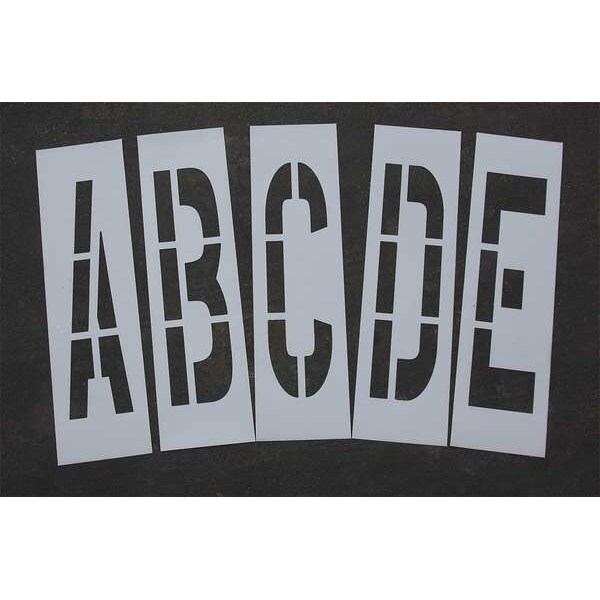 Rae Pavement Stencil, 36 in, Alpha Kit, 1/8, STL-108-8365 - STL-108-8365