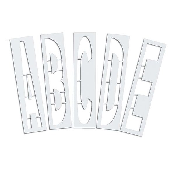 Rae Pavement Stencil, 36 in, Alpha Kit, 1/8, STL-108-8365 - STL-108-8365