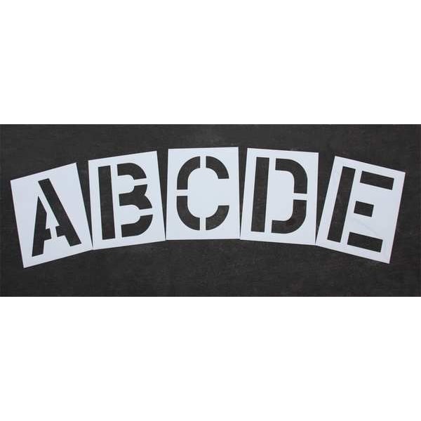 Rae Pavement Stencil, 24 in, Alphabet Kit, 1/16, STL-116-8245W - STL-116-8245W